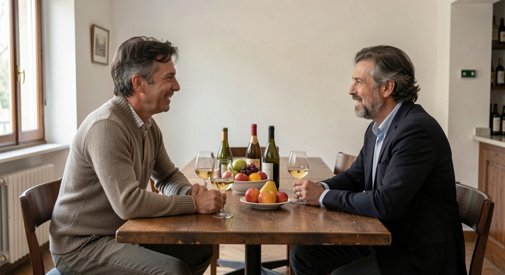Prosecco sparkling wine labels from brut to extra dry: editorial composition centered on residual sugar, perlage, and verification through food pairing